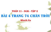 Bài 4 trang 74 Toán 11 Tập 2 Chân trời sáng tạo